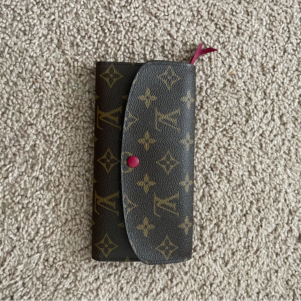 louis vuitton emilie wallet fuchsia